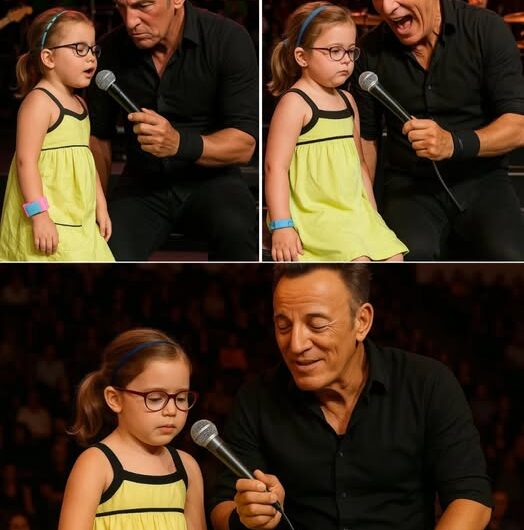 Bruce Springsteen spotted her from across the stage: a tiny girl, no taller than his guitar, dancing her heart out near the front row. Her innocence cut through the lights, the noise, and the decades of rock history behind him.