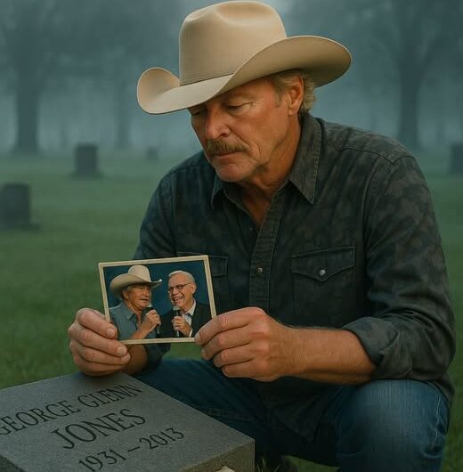 A PROMISE IN THE FOG: Alan Jackson’s Silent Visit to George Jones’ Grave.