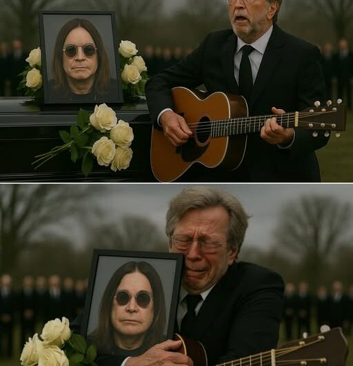 Eric Clapton Plays “Tears in Heaven” Beside Ozzy Osbourne’s Casket in Soul-Stirring Tribute: “Rest Easy, Brother”