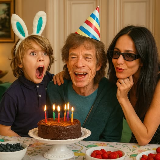 “Just a Dad at 82!” — Mick Jagger’s Fiancée Melanie Hamrick Shares Adorably Silly Moment Between the Rock Legend and Their Son on His Birthday 🎉 To celebrate Mick Jagger’s 82nd birthday