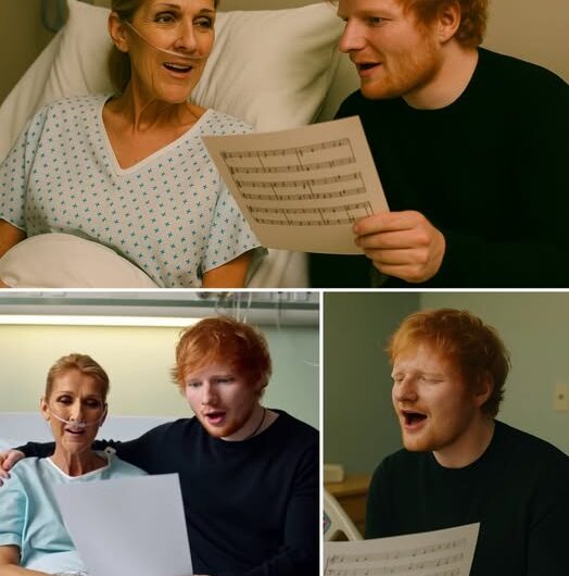 “THERE ARE MELODIES MEANT ONLY FOR THE HEART…” — And That Day, Such A Melody Filled A Quiet Hospital Room In Montreal. Ed Sheeran Appeared Unexpectedly At Celine Dion’s Bedside