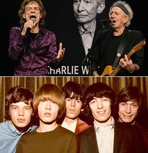 Under the dim lights of the stage, Mick Jagger and Keith Richards stood shoulder to shoulder, their guitars echoing like old memories,