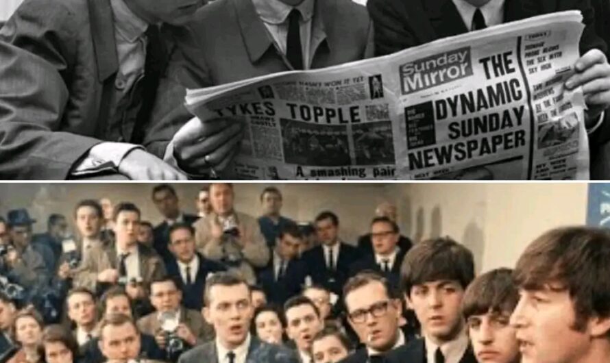 Newly restored footage from February 1964 shows The Beatles stepping onto American soil at John F. Kennedy International Airport — greeted by blinding flashbulbs, relentless reporters, and a press corps ready to challenge the so-called “British Invasion.”